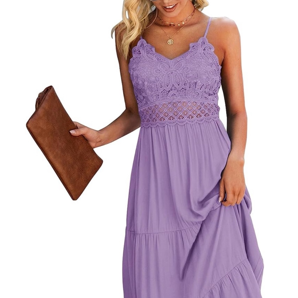 NWT Dokuritu beach lace maxi dress SZ Small